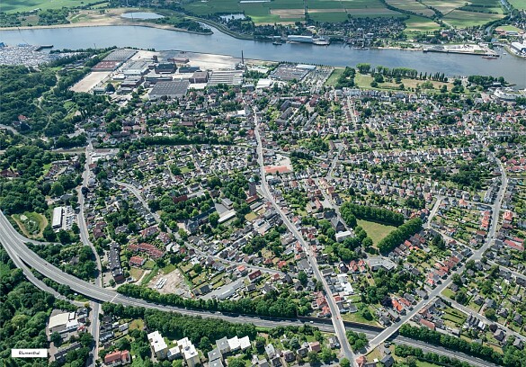 Luftbild vom Ortsteil Blumenthal