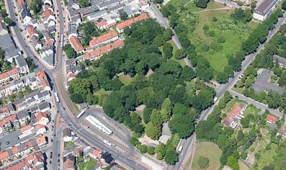 Luftbildaufnahme Huckelrieder Park (Juni 2010)