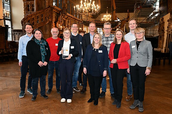 Gruppenfoto der Auszeichnung Bremen erhält European Energy Award (eea®) Goldstatus