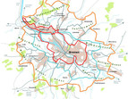 Übersichtskarte des Grünen Rings Region Bremen