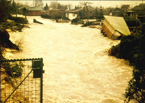 Weserdurchbruch 1981 - Quelle: Wasserwirtschaftsamt Bremen, Staatsarchiv Bremen